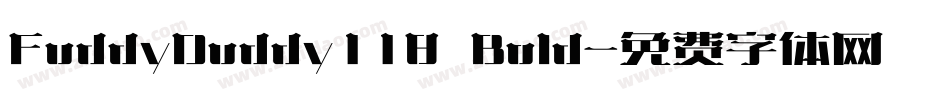 FuddyDuddy118 Bold字体转换